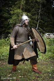 Education In Russia Ancient Rus Was One Of The Early Rus Viking With An Axe And Shield Armsandarmor Viking Armor Historical Viking Historical Armor