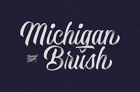 Michigan Brush Typeface Lettering Trending Fonts