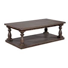 The elegant contour shape of the legs is what distinguish this design of table. Charlton Home Boddie Wooden Coffee Table With Turned Legs Wayfair
