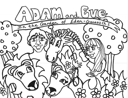 These coloring pages also include different scenes in the garden of eden that show adam and eve in different moods and times of the day. Free Printable Adam And Eve Coloring Pages For Kids Best Coloring Pages For Kids