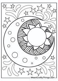 Sun and moon coloring pages for adults. Sun And Moon Coloring Pages Updated 2021