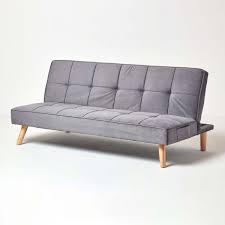 A treat for the eyes, the hands and the tush. Bower Velvet Sofa Bed Dark Grey