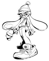 Her signature color is lime green. Splatoon Marina Coloring Pages Printables Coloring Pages Ideas