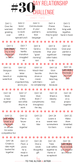30 Day Relationship Challenge Relationship Challenge Healthy Relationships Happy Marriage