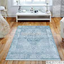 mavi renkli hali nehir 9452 halistores com halilar mavi renkler