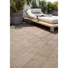La stesura della pietra ricostruita in mattonelle singole avviene come una normale piastrellatura. Pietra Occitana 30x60 Marazzi Piastrella Per Esterni In Gres Porcellanato