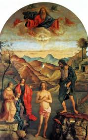 Si tratta sempre secondo la tradizione, il battesimo di cristo sarebbe stato prefigurato dalla traversata del. Giovanni Bellini Il Battesimo Di Cristo Vicenza Arte Tradizione E Cultura Del Presepio