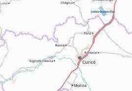 Instituto profesional la araucana 4. Mapa Michelin Rauco Plano Rauco Viamichelin