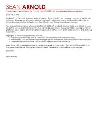 Best Sales Assistant Manager Cover Letter Examples Livecareer