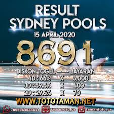 Result Sydney Pools Rabu 15 April 2020 Di 2020 Sydney Selasa Minggu