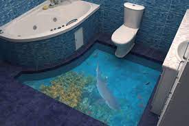 30 Spettacolari Pavimenti 3d Decorativi Per Interni Mondodesign It Pavimento In Resina Epossidica Piccoli Bagni Moderni Idee Bagno Piccolo