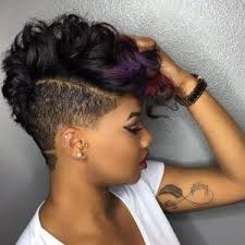 This look combines the versatility of very short haircuts for black women with the added style quotient of a mohawk. 40 Mohawk Hairstyles For Black Omen Hair Styles Short Hair Styles Natural Hair Styles