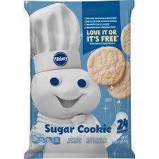 0 grams fiber 10.0 mg cholesterol 1.5 grams saturated fat 80.0 mg sodium 0 grams sugar 0 grams trans fat. Pillsbury Ready To Bake Sugar Cookies 24 Ct 16 Oz From Walmart In Austin Tx Burpy Com