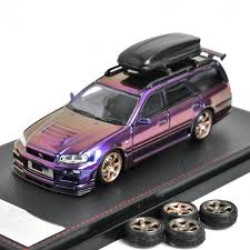 Street Weapon Stagea 164 R34 wagon Car Model - AliExpress