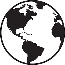 Image Result For Globe Icon Transparent Clip Art Earth Clipart Clipart Black And White