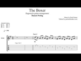 The Boxer Tab Acoustic Fingerstyle Guitar Tab Pdf Guitar Pro Youtube Fingerstyle Guitar Guitar Tabs Guitar