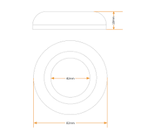 PlumbEZ Premium Donut Washer Toilet Seal Ring for Close Coupled Toilets - Cistern Washer : Amazon.ie: DIY & Tools