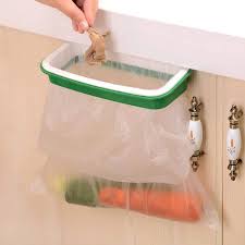 Pots and pans, lids, dishes (can use a peg system), plastic ware, baking/ cookie sheets, small appliances or food. Amazon Com Liyhomez Pack Of 2 Trash Bag Holder Organizer Kitchen Garbage Hook Over The Cabinet Wastebasket Trash Can Basket Holder Hanging Storage Rack Green Home Kitchen