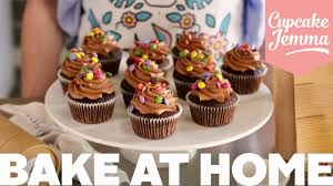 I filled the muffin cups about halfway and they. Bake At Home Chocolate Cupcakes Cupcake Jemma Youtube