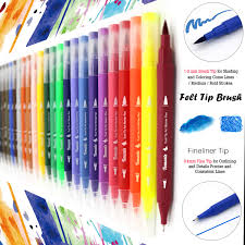 Tomaxis Dual Tip Watercolor Brush Pens Set