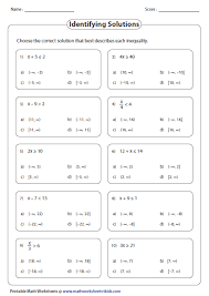 Are you looking for worksheets to help your students better understand the algebraic notions of inequalities? Pin On Math