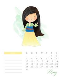 Blank templates or annual planners with holidays available. Free Printable 2020 Watercolor Princess Calendar The Cottage Market