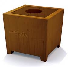While you're waiting for nature to take its course, you can enjoy filling the roomy interior with all sorts. Corten Steel Cube Planters Passion For Pots