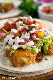 Whisk in 1 cup beer and hot sauce. These Fish Tacos Have Fantastic And Unexpected Flavors And The Crispy Fish Batter Is The Best I Ve Had Light An Seafood Recipes Recipes Mexican Food Recipes