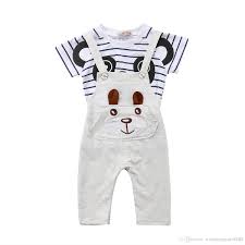 Toddler boy 4t clothes at macy's come in variety of styles and sizes. 2021 2019 Cute Baby Boys Clothing Set Summer Toddler Kids Clothes Short Sleeve Cotton Tops T Shirt Suspender Pants Overalls Outfit From Wanghongmei8888 5 41 Dhgate Com