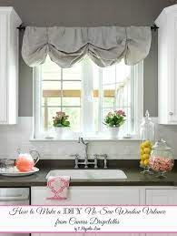 Another no sew window valance. How To Make A No Sew Diy Window Valance From Dropcloths 11 Magnolia Lane