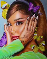 Original Colored Pencil Ariana Grande Drawing