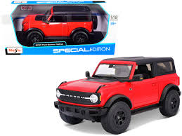 We did not find results for: 2021 Ford Bronco Wildtrak Red With Black Top Special Edition 1 18 Diecast Model Car By Maisto Walmart Com Walmart Com