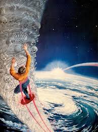 Art by Pat Morrissey from Aboriginal Science Fiction, March-April 1989. :  r/80sdesign