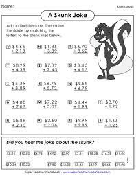 adding money worksheets