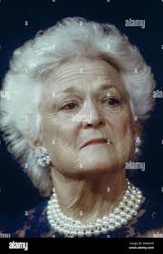 Barbara bush portrait hi-res stock photography and images