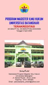 Data pribadi, data pendidikan terakhir dan data. Program Magister Ilmu Hukum Universitas Batanghari Home Facebook