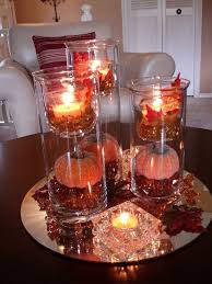 Coffee Table Pumpkin Centerpiece Fall Kitchen Decor Fall Coffee Table Candle Decor