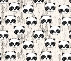 Black And White Panda Background Colorful Fabrics Digitally Printed By Spoonflower Panda Champagne Off White Background Panda Head Cute Kawaii Illustration Scandi Panda Head By Andrea Lau Prints Kawaii Illustration Cute Illustration