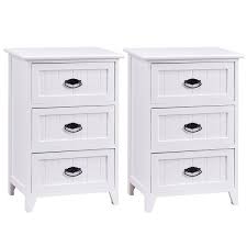 Some popular product styles within white nightstands are modern, classic and cottage. Nightstand End Table Bedroom Storage Wood Side Bedside White W 3 Drawer Nightstands Home Garden Worldenergy Ae