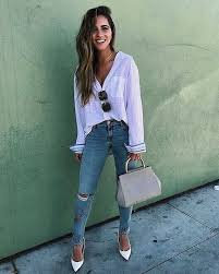 Camisa Social Com Calça Jeans Feminina Camisa Branca E Calca Jeans O Melhor Combo Para Os Dias De Pouca Inspiracao Moda Look Com Camisa Branca Looks