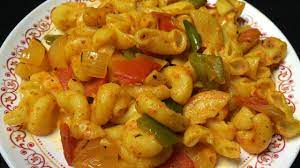 Whisk the mayonnaise, sour cream, barbecue sauce, relish, mustard and sugar in a large bowl. Indian Style Macaroni Pasta Recipe Masala Macaroni Chunky Vegetable Pasta Flavours Of Food Youtube