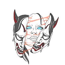 Culture traditional culture 9 kinds of japanese traditional masks back. Draw For You Traditional Japanese Hannya Oni Mask By Vivitsamudera Fiverr