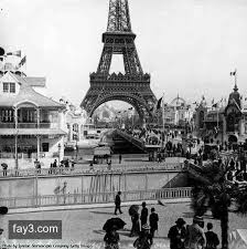 صورة ل باريس عام 1900م غرد بصوره صور قديمه eiffel tower exhibition photo