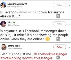Επεσε η πλατφόρμα ανταλλαγής μηνυμάτων του facebook, το messenger και δημιουργήθηκε αναστάτωση στους χρήστες της δημοφιλούς διαδικτυακής πλατφόρμας. Epese H Efarmogh Toy Facebook Messenger