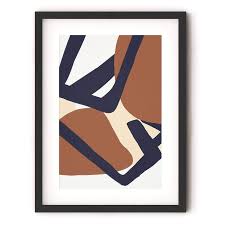 The bold abstract paintings, luxurious fur throw, mustard armchair, and spare but elegant furniture adds up to a sophisticated and rather glamorous bedroom. Mid Century Modern Art Print Broome Street General Store