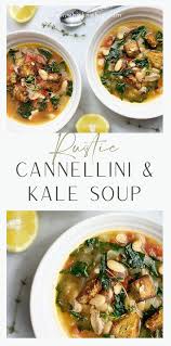 Chicken Soup Recipe Rustic Cannellini Kale Soup By Whisk N Whip In 2020 Fall Soup Recipes Chicken Soup Recipes Easy Soup Recipes