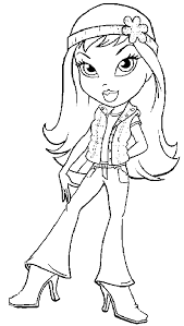 Bratz cloe and yasmin coloring page printable for girls. Bratz Princess Coloring Pages