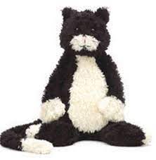 Jellycat 17 plush med bunglie kitten cat black white tuxedo kitty lg long tail. Bunglie Black Kitty Jelly Cat Jellycat Black Kitten Pet Clothes