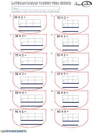 Rancangan pengajaran harian 1 mata pelajaran guru matematik norazlin binti mohd rusdin 2 tahun 2 arif 3 tarikh hari 11 mac 2014 4 masa 1:30 2:30 petang 5 bilangan pelajar 35 orang kehadiran:32 35 6 tajuk. Latihan Darab 30 April 2020 Worksheet