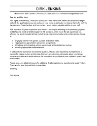 Best Nanny Cover Letter Examples Livecareer
